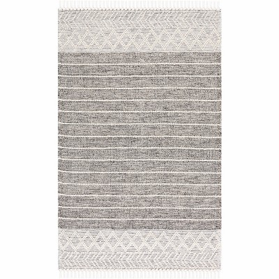 Vermont Vrm254 Hand Loomed Area Rug - Black/ivory - 5'x8' - Safavieh ...