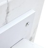 UPHA Modern Minimalist Marble-Patterned MDF Square Coffee Table - 4 of 4