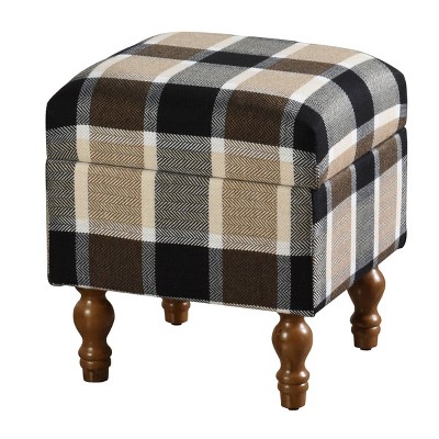 target plaid ottoman