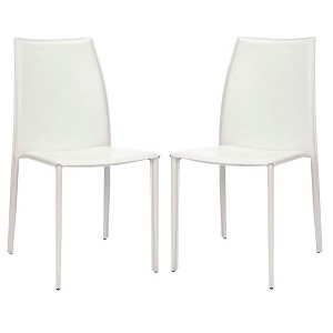 Korbin 19" Stacking Side Chair (Set of 2) - FOX2000 - Safavieh Couture - 1 of 4