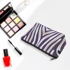 Unique Bargains Animal Print Makeup Bag Navy Blue Light Gray 1 Pc - 4 of 4