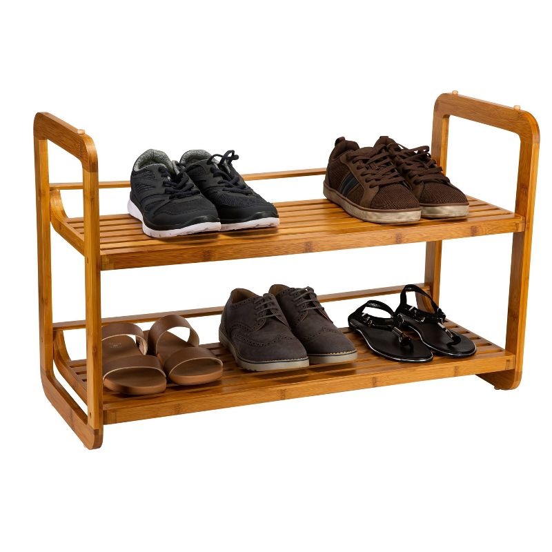 Organize It All 2 Tier Stackable Shoe Rack Lohas Collection, 5 of 7