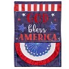 Patriotic God Bless America Applique Garden Flag - 2 of 4