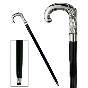 Design Toscano Empress Collection: Eve in Eden Solid Hardwood Walking Stick - 1 of 4