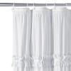 LunaLulinlk Ruffle Vintage Shower Curtain Boho Farmhouse Shower Curtain - 2 of 4
