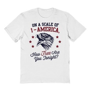 Rerun Island Men's Scale America Short Sleeve Graphic Cotton T-Shirt - 1 of 2