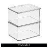 iDesign Stackable Hinged-Lid Pantry Storage Box - Set of 6 - Clear - 4 of 4