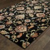 Captiv8e Designs Katherine Floral Traditional Black Area Rug - 2 of 3