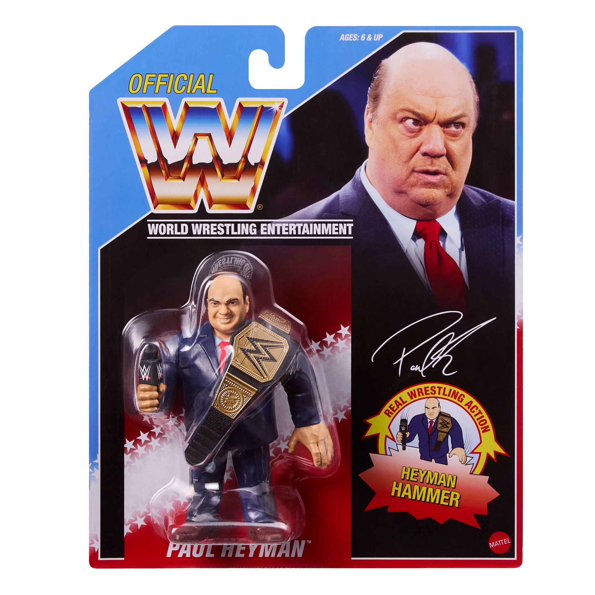 WWE 2026 Retros Ringside Exclusive Wiseman Paul Heyman Action Figure