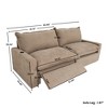 WJSHome 85'' Loveseat Power Recliner Sofa with Footrest, Oversized Cloud Modular Sectional Reclining Couches for Living Room - 2 of 4
