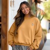 Dalix Heartly Ghost Embroidery Relaxed Crewneck Sweatshirt Soft Fleece Fit Lounge Womens - 3 of 4