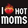 Men's Design By Humans I Love Hot Moms Heart By Metavera T-Shirt - 2 of 2