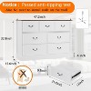 Acekool 7-Drawer Wood Dresser Chest, Rustic Farmhouse Storage Organizer for Bedroom, Living Room, Hallway, and Children’s Room - 2 of 4