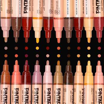 Pintar Acrylic Pastel Paint Pens - 0.7mm Ultra Fine Tips, 16 Vibrant,  Glossy, Water-based Acrylic Paint Pens, Rocks, Glass, Ceramic, Plastic &  Canvas : Target