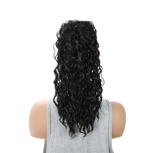 Unique Bargains Women's Latin American Curly Ponytail Long Hair Hair Extensions High Temperature Fiber 16IN 1 Pc - 1 of 4
