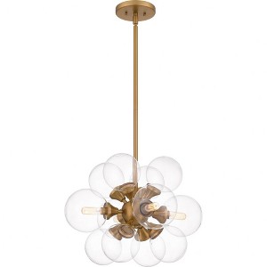 Quoizel Lighting Glinda 4 - Light Pendant in  Brushed Weathered Brass - 1 of 4