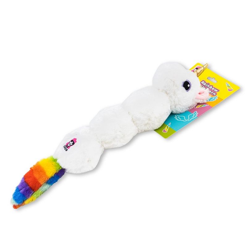 American Pet Supplies 23-Inch Colorful Unicorn Magical Creature Squeaking Plush Dog Toy, 4 of 8