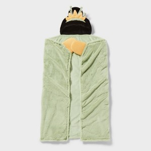 Princess Tiana Kids' Hooded Blanket - The Disney Collection by Pillowfort™ - 1 of 3