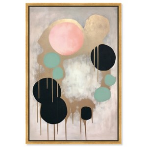 Art Remedy Spheres with Gold Contemporary Shapes Abstract Wall Art Framed - 1 of 4