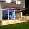 ALEKO 13 x 10 feet Motorized LED Half Cassette Patio Retractable Awning 13'x10' - 2 of 4