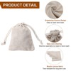 Unique Bargains Cotton Foldable Gym Travel Hiking Storage Drawstring Bag 12 Pcs - 4 of 4