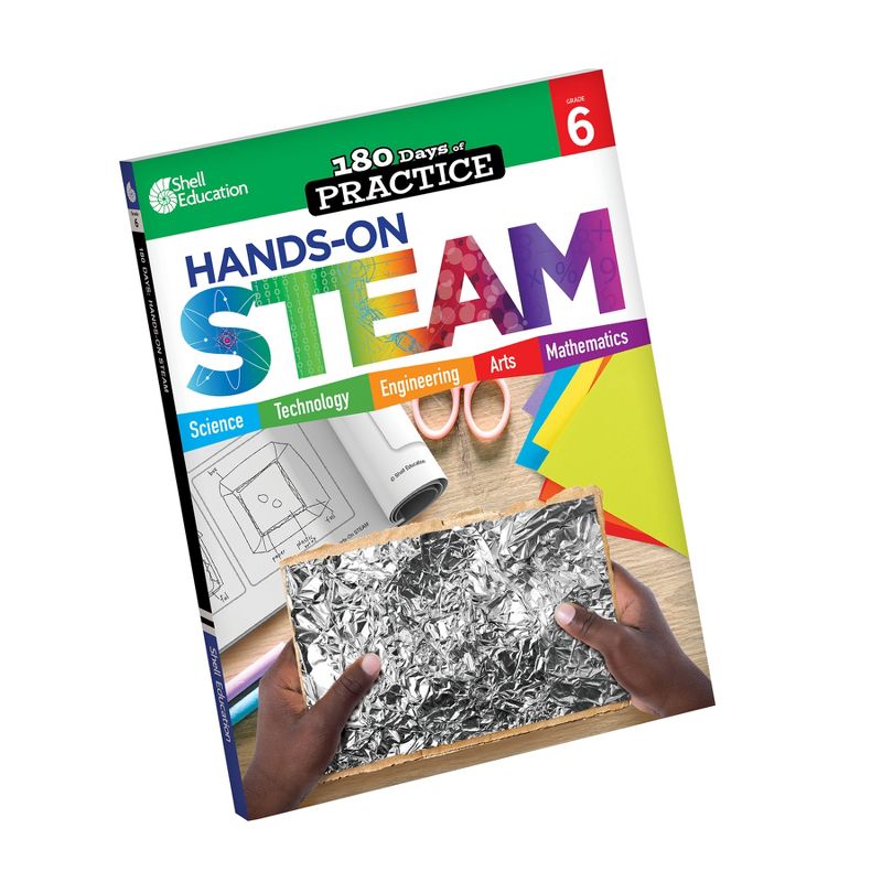 Shell Education 180 Days STEAM, Science, & Math Grade 6: 3-Book Set, 3 of 4