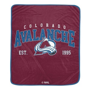 NHL Colorado Avalanche Vintage Arch Block Ultra Soft Blanket - 1 of 1