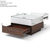 NicBex Rotating Coffee Table Set of 2 with Square 2-Tier Center Table and End Table for Living Room - 4 of 4