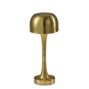 Adesso Jimmy Cordless Table Lamp: 15" LED, 3-Level Dimmer, Metal Dome, No Assembly Required - 1 of 3