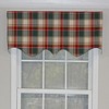Cabin Plaid Regal Style 3" Rod Pocket Valance 50" x 17" Forest by RLF Home - 2 of 4