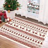 GustoWave Snowflake Christmas Holiday Decorative Area Rug for Bedroom Living Room, White - 2 of 4