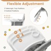 Foldable High Chair, Easy Clean Compact Highchair with Removable Adjustable Tray and PU Seat Cushion, 5-Point Safety Belt for Babies and Toddlers - 4 of 4