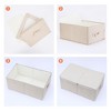 REGALWOVEN Fabric Collapsible Spacious Versatile Storage Bin with Lid and Handle - 3 of 4