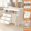 Baby Changing Table Dresser for Infants, 3-Drawer Changer Dresser with Removable Changing pad, Dresser with Changing Table Top, Dresser for Nursery - 2 of 4