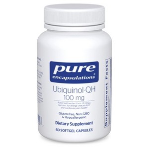 Pure Encapsulations Ubiquinol-QH - 100 mg CoQ10 - Supports Energy Metabolism & Heart Health* - Coenzyme Antioxidants - Non-GMO - 60 Softgel Capsules - 1 of 4