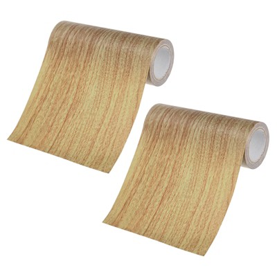 Unique Bargains Self Adhesive Wood Grain Design Durable Easy to Apply Repair Tape