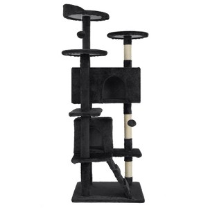 BestMassage Cat Tree 54/62/70/81 Inch Cat Tower with Sisal Scratching Post - 1 of 4