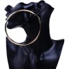 Basketball Hoop Earrings for Women, 110-120mm Large Gold Thin Round Circle Huggie Earrings - 3 of 4