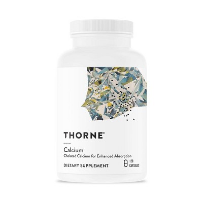 Thorne Calcium - (formerly DiCalcium Malate) - Chelated Calcium for Enhanced Absorption with DimaCal for Bone Density Support - 120 Capsules