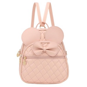 Narwey Girls Quilted Bowknot Cute Mini Backpack Small  display picture 2