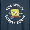 Women's - SpongeBob SquarePants - You Spin Me Round And Round Lightweight French Terry Wide Neck Long Sleeve Graphic Shirt - 2 of 4