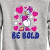 Boys' - Disney - Daisy Be Bold Graphic Long Sleeve Fleece Sweatshirt - 2 of 4