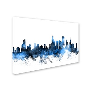 Trademark Fine Art-Michael Tompsett 'Chicago Illinois Skyline II' Canvas Art - 1 of 3