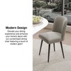 Lirago Dining Chairs with Metal Legs Set of 2 Gray 23x19 - 4 of 4