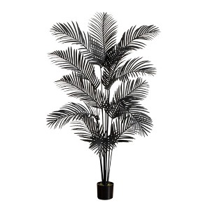 Nearly Natural 6-ft Artificial Halloween Black Paradise Palm Tree - 1 of 1