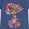 Girls' - Peanuts - Snoopy Silhouette Pattern Fitted Short Sleeve Graphic T-Shirt - 2 of 4