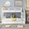 Streamdale Stairway Twin-Over-Twin Bunk Bed With Twin Size Trundle For Bedroom, Dorm, Adults, White - 2 of 4