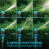 Aqua Joe 6 Pattern Adjustable Sprinkler Mister with Metal Tripod Stand, Rotating Head, and Telescoping Height ,4100 Square Feet Coverage, Blue - 4 of 4