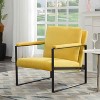 MAYEERTY 26.8 Inch +49.2 Inch 2 Pieces Accent Armchair - Padded Square Arms, Sturdy Metal Frame, Compressed Cushions - 4 of 4