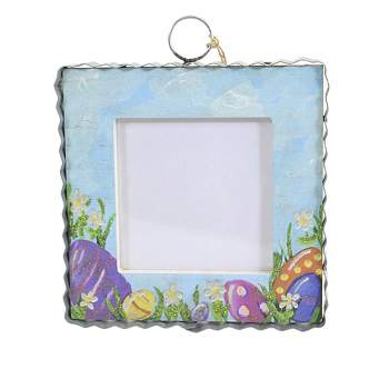 Round Top Collection 7.0" Easter Photo Frame Mini Gallery Eggs Picture Spring  -  Single Image Frames